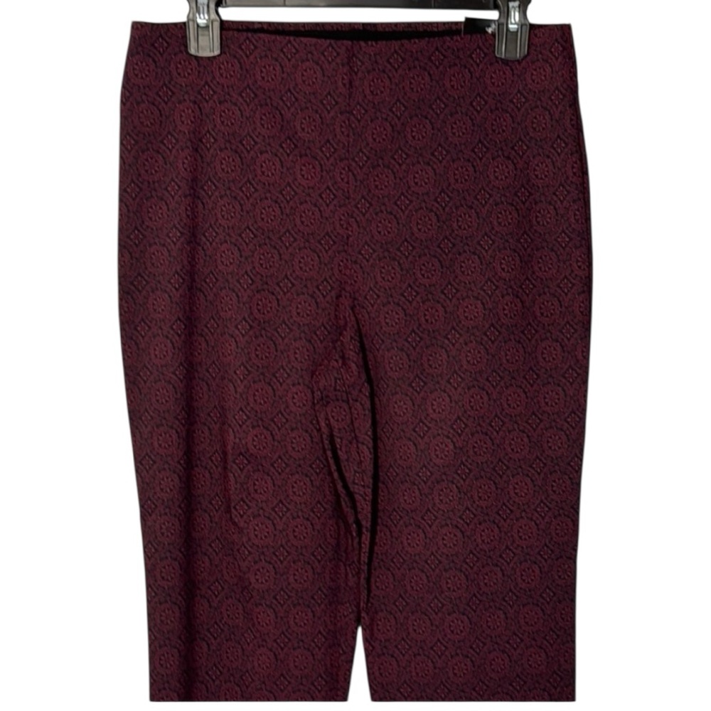 Counterparts‎ Pants Purple & Black Skinny Pull On in Size M  NWT
